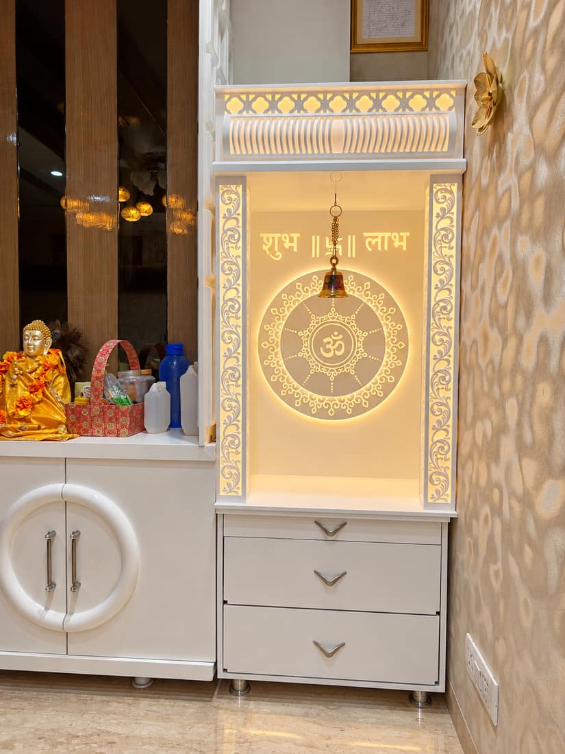 Om and lotus jali Corian mandir, Delhi NCR